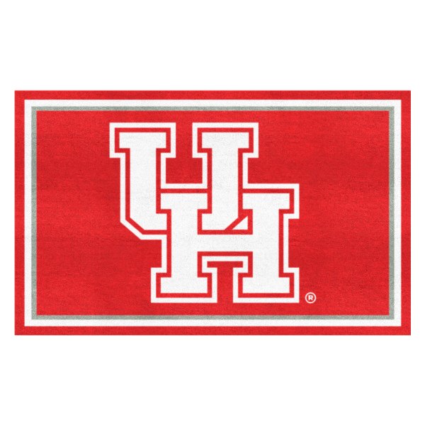 FanMats® - University of Houston 48" x 72" Nylon Face Ultra Plush Floor Rug with "Interlocked UH" Logo