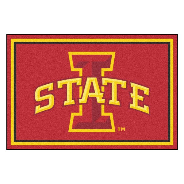 FanMats® - Iowa State University 60" x 96" Nylon Face Ultra Plush Floor Rug with "I State" Logo