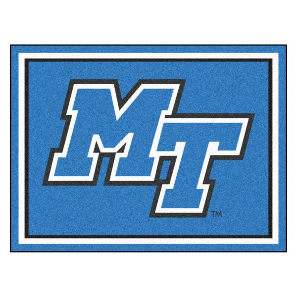FanMats® - Middle Tennessee State University 96" x 120" Nylon Face Ultra Plush Floor Rug with "Italic MT" Logo