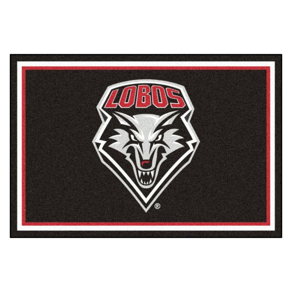 FanMats® - University of New Mexico 60" x 96" Nylon Face Ultra Plush Floor Rug with "Wolf Head & LOBOS" Logo