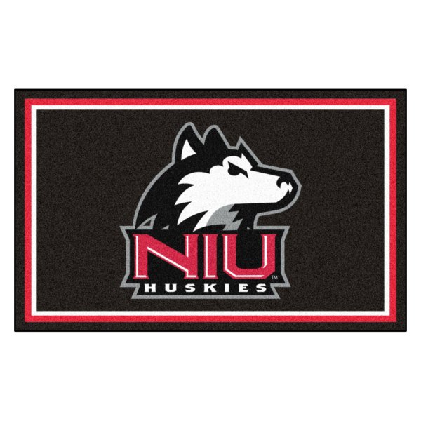 FanMats® - Northern Illinois University 48" x 72" Nylon Face Ultra Plush Floor Rug with "NIU & Husky" Logo