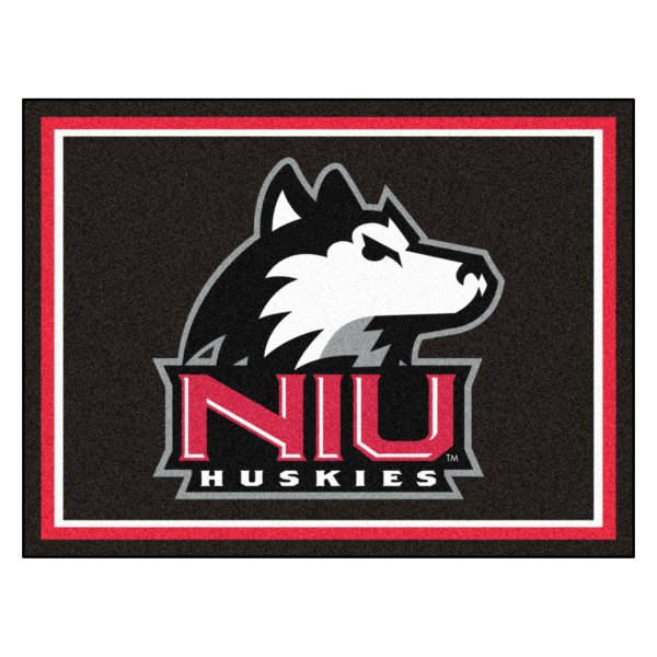 FanMats® - Northern Illinois University 96" x 120" Nylon Face Ultra Plush Floor Rug with "NIU & Husky" Logo