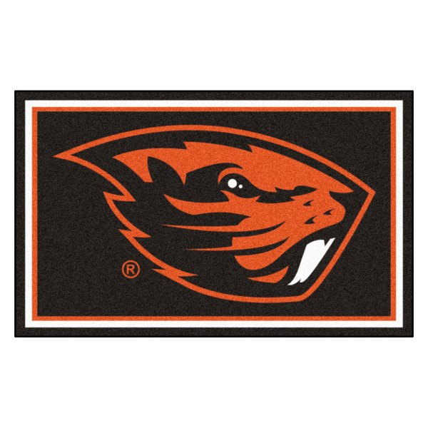 FanMats® - Oregon State University 48" x 72" Nylon Face Ultra Plush Floor Rug with "Beaver" Logo