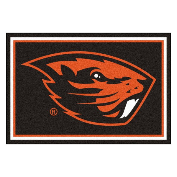 FanMats® - Oregon State University 60" x 96" Nylon Face Ultra Plush Floor Rug with "Beaver" Logo