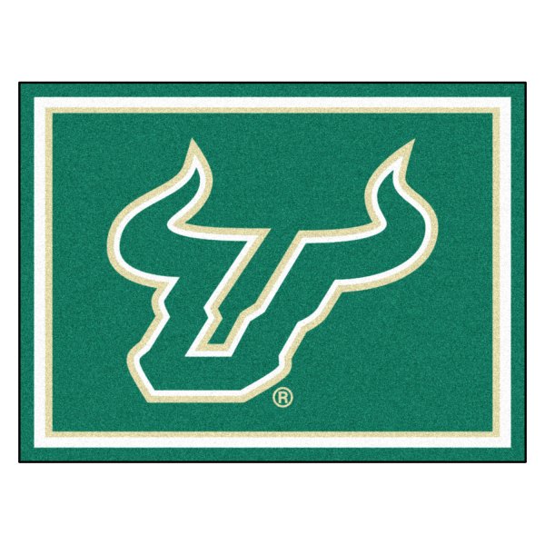 FanMats® - University of South Florida 96" x 120" Nylon Face Ultra Plush Floor Rug with "Bull" Logo