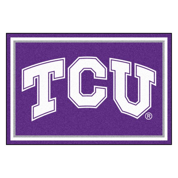 FanMats® - Texas Christian University 60" x 96" Nylon Face Ultra Plush Floor Rug with "TCU" Logo
