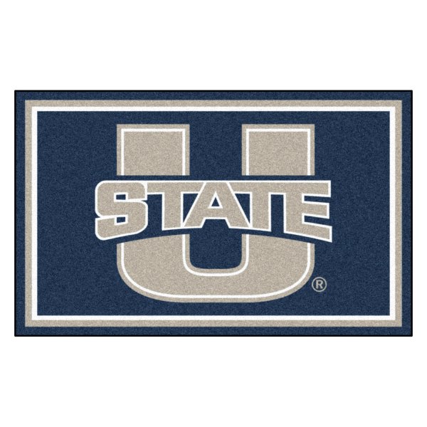 FanMats® - Utah State University 48" x 72" Nylon Face Ultra Plush Floor Rug with "U State" Logo