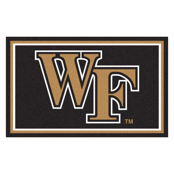 FanMats® - Wake Forest University 48" x 72" Nylon Face Ultra Plush Floor Rug with "WF" Logo
