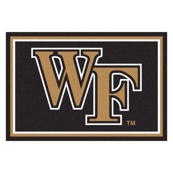 FanMats® - Wake Forest University 60" x 96" Nylon Face Ultra Plush Floor Rug with "WF" Logo
