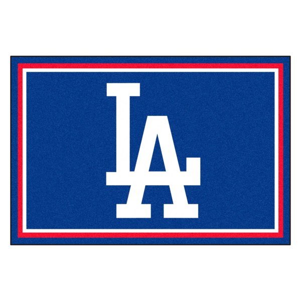 FanMats® - Los Angeles Dodgers 60" x 96" Nylon Face Ultra Plush Floor Rug with "LA" Logo