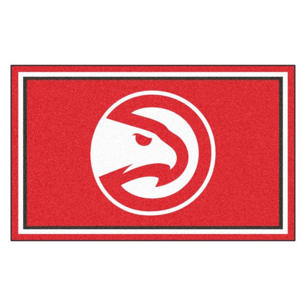 FanMats® - Atlanta Hawks 48" x 72" Nylon Face Ultra Plush Floor Rug with "Hawk" Primary Icon