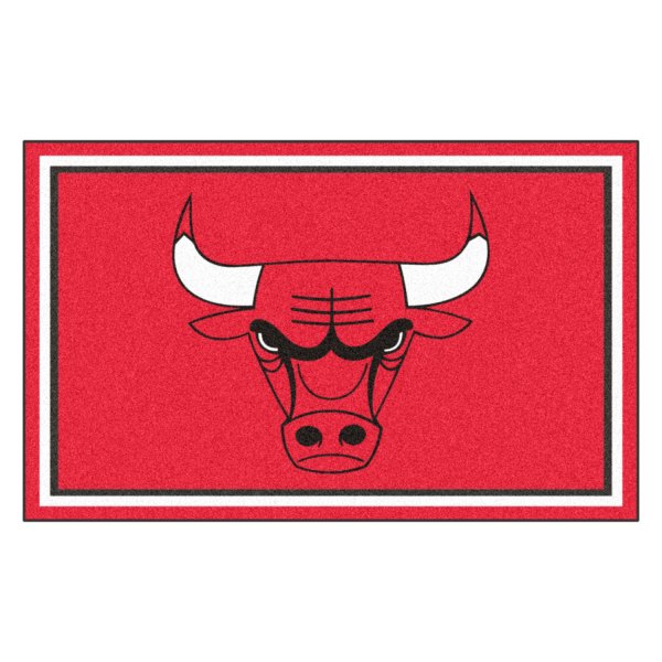FanMats® - Chicago Bulls 48" x 72" Nylon Face Ultra Plush Floor Rug with "Bull" Logo
