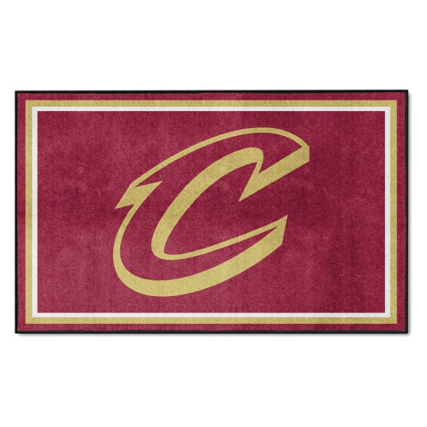 FanMats® - Cleveland Cavaliers 48" x 72" Nylon Face Ultra Plush Floor Rug with "C with Sword" Logo
