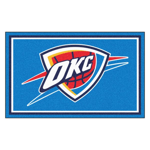 FanMats® - Oklahoma City Thunder 48" x 72" Nylon Face Ultra Plush Floor Rug with "OKC Icon" Primary Logo