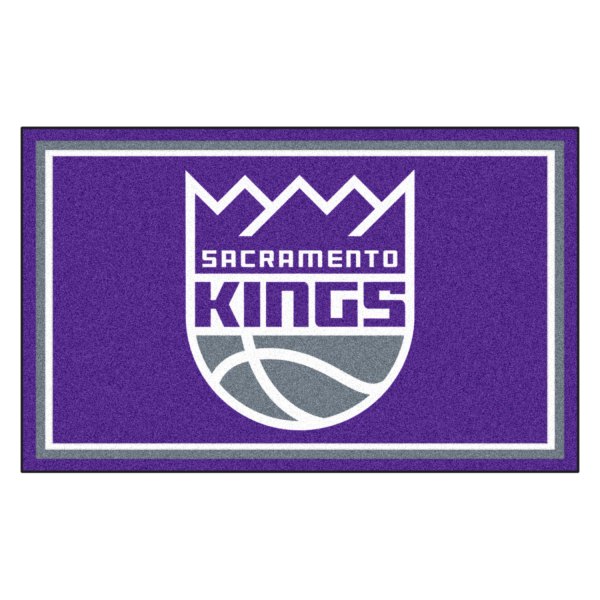 FanMats® - Sacramento Kings 48" x 72" Nylon Face Ultra Plush Floor Rug with "Sacramento Kings Crown" Logo