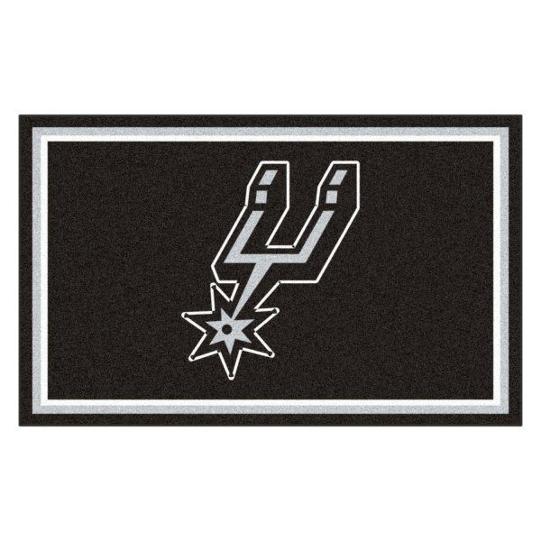 FanMats® - San Antonio Spurs 48" x 72" Nylon Face Ultra Plush Floor Rug with "Spurs" Logo
