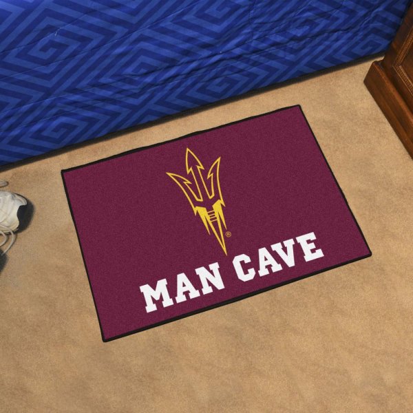 FanMats® - Arizona State University 19" x 30" Nylon Face Man Cave Starter Mat with "Pitchfork" Logo