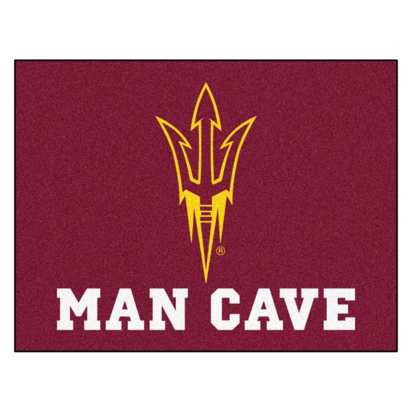 FanMats® - Arizona State University 33.75" x 42.5" Nylon Face Man Cave All-Star Floor Mat with "Pitchfork" Logo