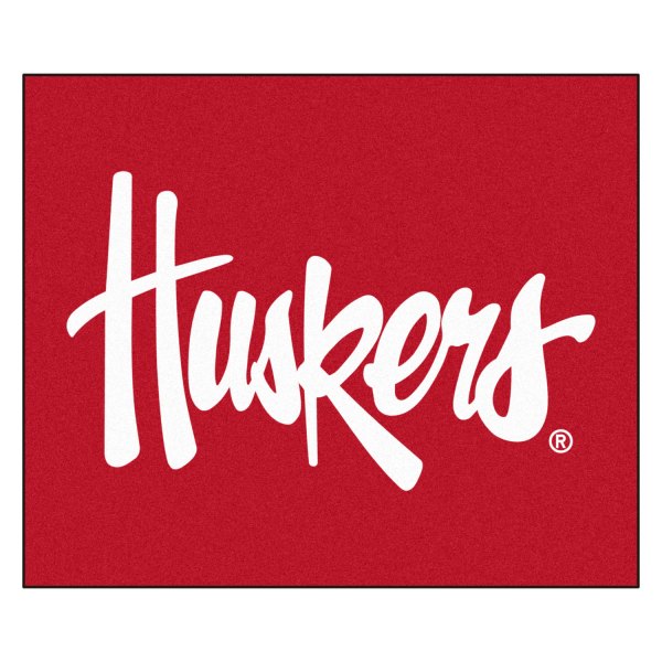 FanMats® - University of Nebraska 59.5" x 71" Nylon Face Tailgater Mat with "Huskers" Logo