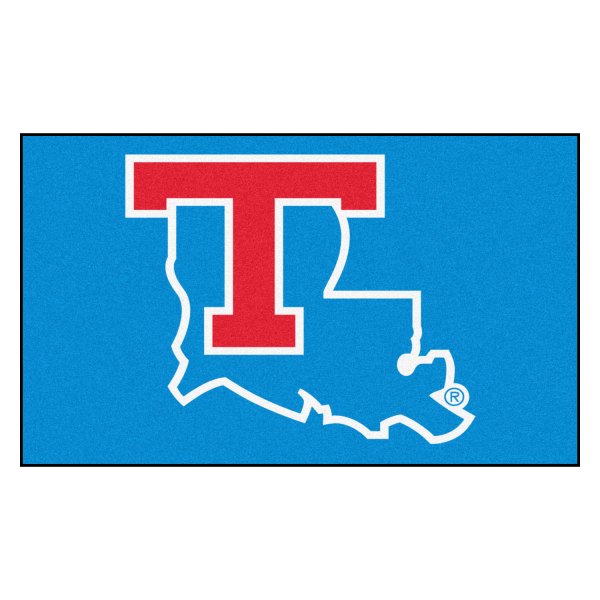 FanMats® - Louisiana Tech University 19" x 30" Nylon Face Starter Mat with "Louisiana Outline & T" Logo