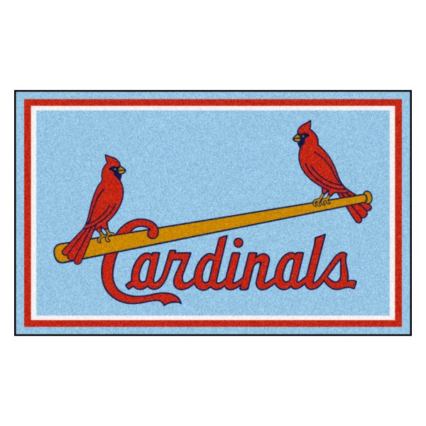 FanMats® - Cooperstown Retro Collection 1976 St. Louis Cardinals 48" x 72" Nylon Face Ultra Plush Floor Rug