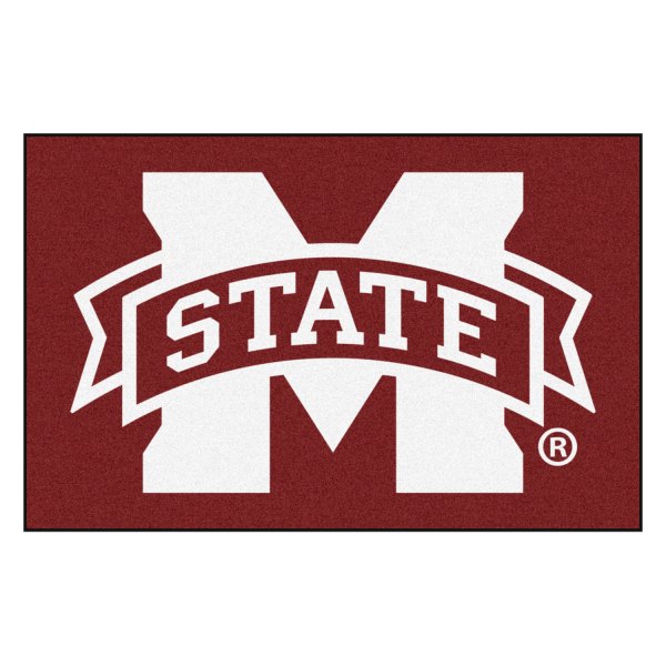 FanMats® - Mississippi State University 19" x 30" Nylon Face Starter Mat with "M State" Logo