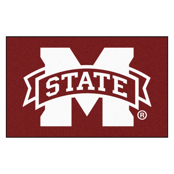 FanMats® - Mississippi State University 60" x 96" Nylon Face Ulti-Mat with "M State" Logo