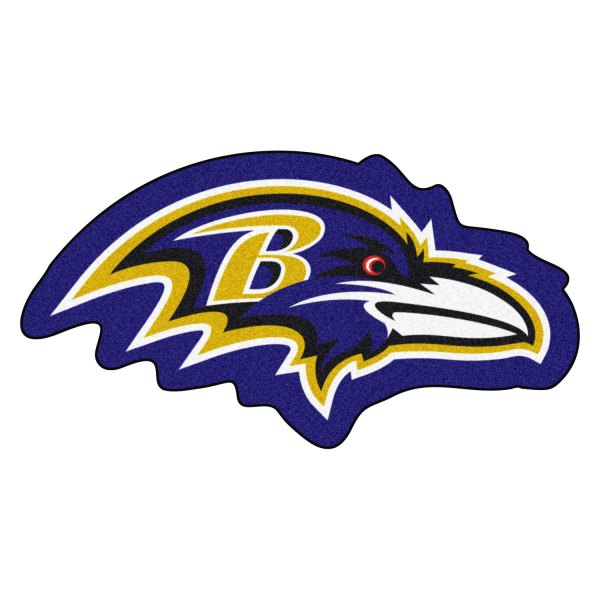 FanMats® - Baltimore Ravens 36" x 48" Mascot Floor Mat with "Raven" Logo