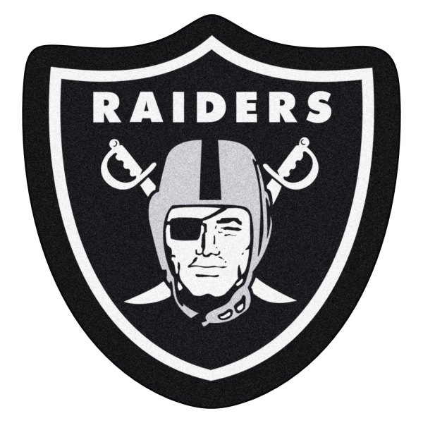 FanMats® - Las Vegas Raiders 36" x 48" Mascot Floor Mat with "Raider" Logo
