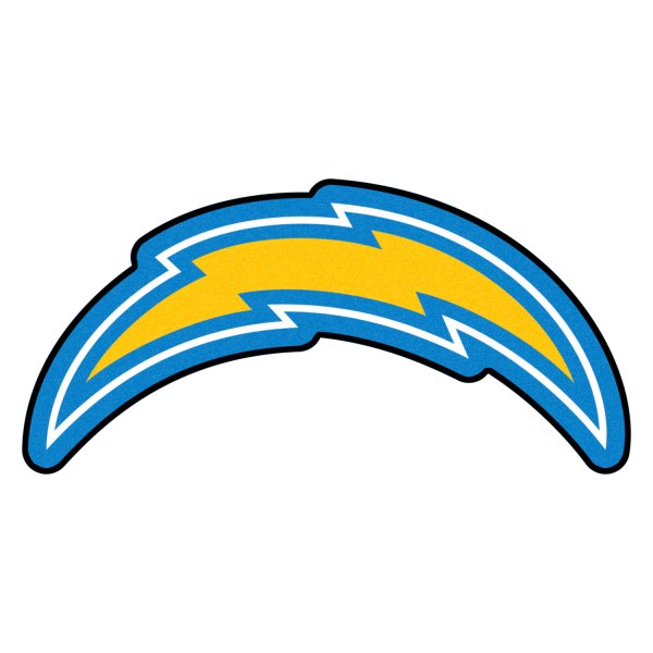 FanMats® - Los Angeles Chargers 36" x 48" Mascot Floor Mat with "Lightening Bolt" Logo