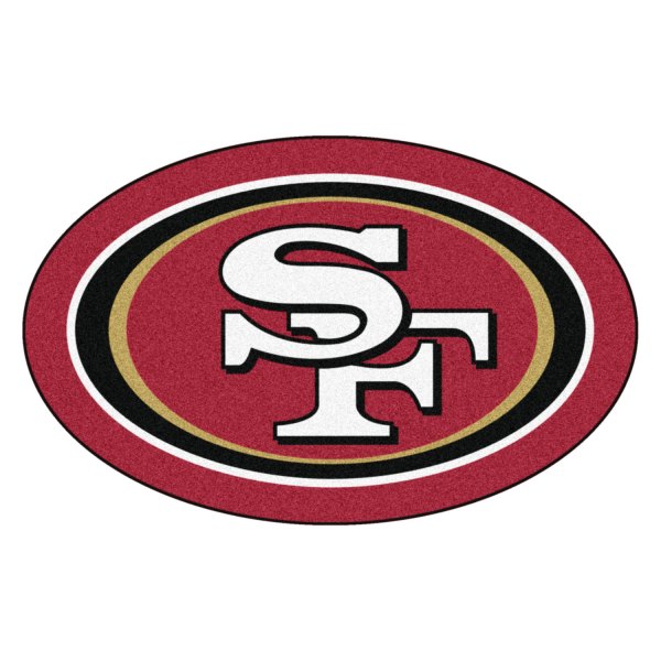 FanMats® - San Francisco 49ers 36" x 48" Mascot Floor Mat with "Oval 49ers" Logo