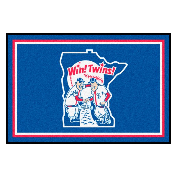 FanMats® - Cooperstown Retro Collection 1978 Minnesota Twins 48" x 72" Nylon Face Ultra Plush Floor Rug