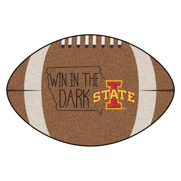 FanMats® - "Southern Style" Iowa State University 20.5" x 32.5" Nylon Face Football Ball Floor Mat