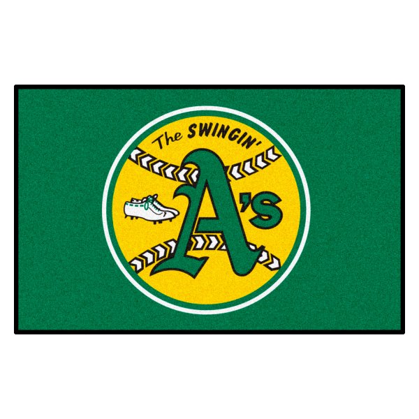 FanMats® - Cooperstown Retro Collection 1981 Oakland Athletics 19" x 30" Nylon Face Starter Mat