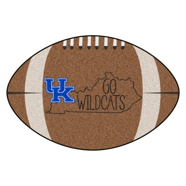 FanMats® - "Southern Style" University of Kentucky 20.5" x 32.5" Nylon Face Football Ball Floor Mat