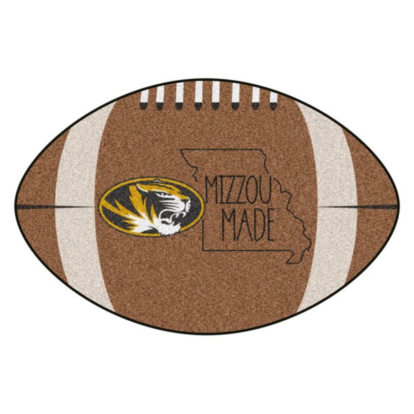 FanMats® - "Southern Style" University of Missouri 20.5" x 32.5" Nylon Face Football Ball Floor Mat