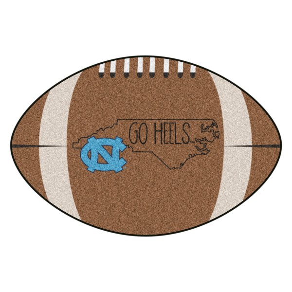 FanMats® - "Southern Style" University of North Carolina 20.5" x 32.5" Nylon Face Football Ball Floor Mat
