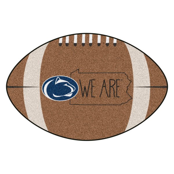 FanMats® - "Southern Style" Penn State University 20.5" x 32.5" Nylon Face Football Ball Floor Mat