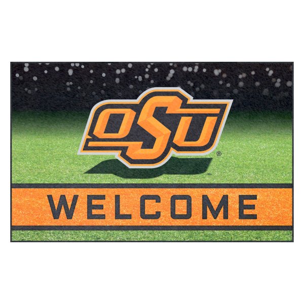 FanMats® - Oklahoma State University 18" x 30" Crumb Rubber Door Mat with "OSU" Logo