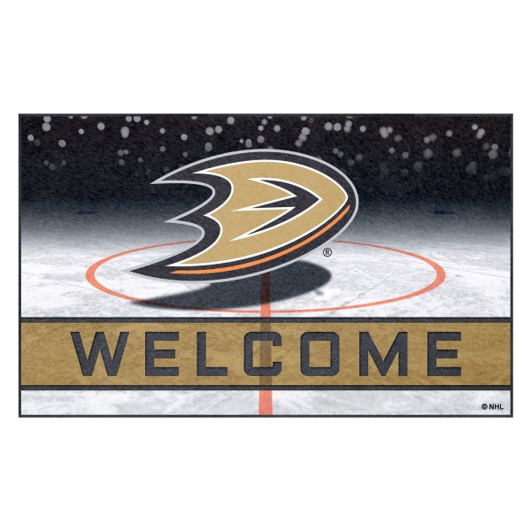 FanMats® - Anaheim Ducks 18" x 30" Crumb Rubber Door Mat with "Duck Foot" Logo