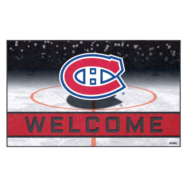 FanMats® - Montreal Canadiens 18" x 30" Crumb Rubber Door Mat with "C" Primary Logo
