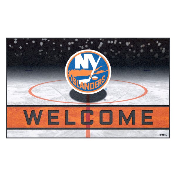 FanMats® - New York Islanders 18" x 30" Crumb Rubber Door Mat with "NY Islanders Circle" Logo