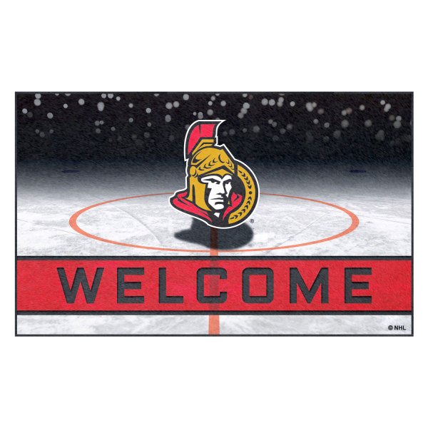 FanMats® - Ottawa Senators 18" x 30" Crumb Rubber Door Mat with "Senator" Logo