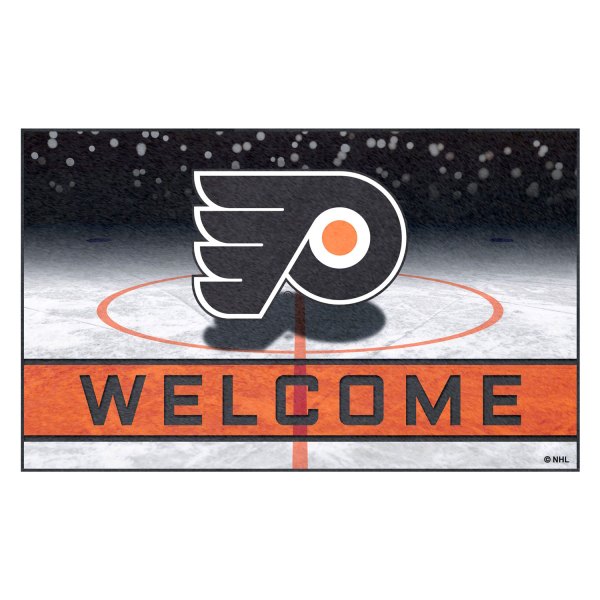 FanMats® - Philadelphia Flyers 18" x 30" Crumb Rubber Door Mat with "P" Logo