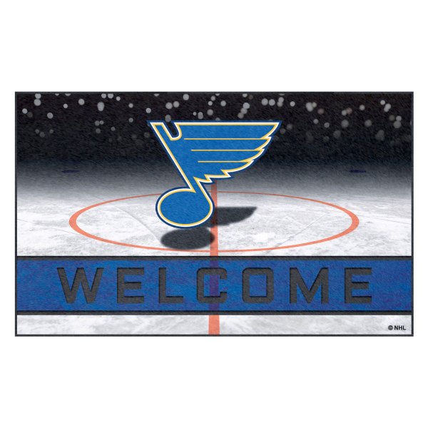 FanMats® - St. Louis Blues 18" x 30" Crumb Rubber Door Mat with "Music Note" Primary Logo