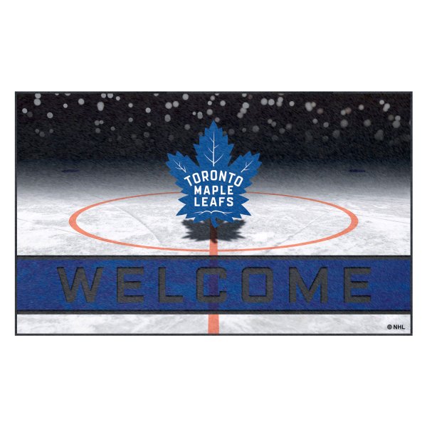 FanMats® - Toronto Maple Leafs 18" x 30" Crumb Rubber Door Mat with "Maple Leaf" Logo
