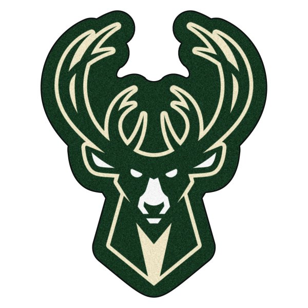 FanMats® - Milwaukee Bucks 36" x 48" Mascot Floor Mat with "Buck" Logo
