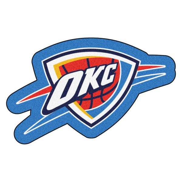 FanMats® - Oklahoma City Thunder 36" x 48" Mascot Floor Mat with "OKC Icon" Primary Logo