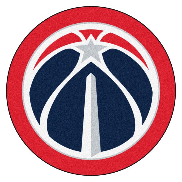 FanMats® - Washington Wizards 36" x 48" Mascot Floor Mat with "Star Basketball" Primary Logo