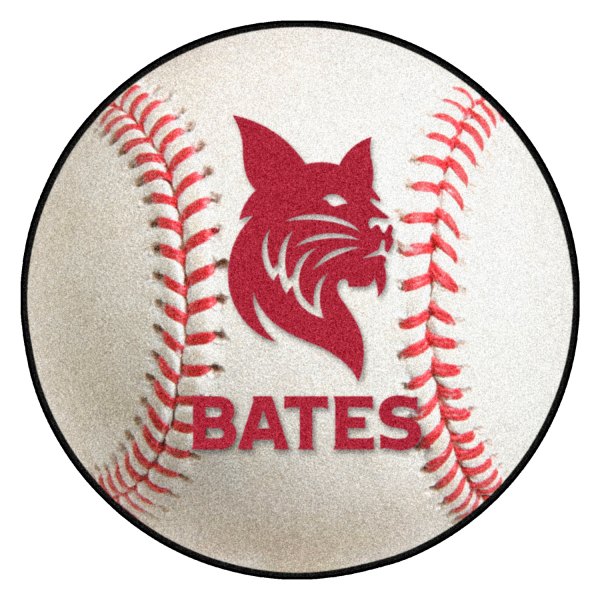 FanMats® 21433 - Bates College 27" Dia Nylon Face Baseball Ball Floor Mat with "Bobcat" Logo